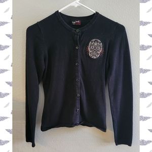 RockSteady Sugar Skull Button Down Cardigan
